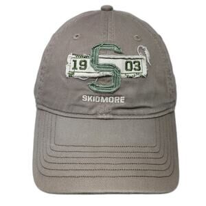 Ouray Baseball Cap Brown One Size Skidmore 1903 Logo Patch Cotton Strapback Hat